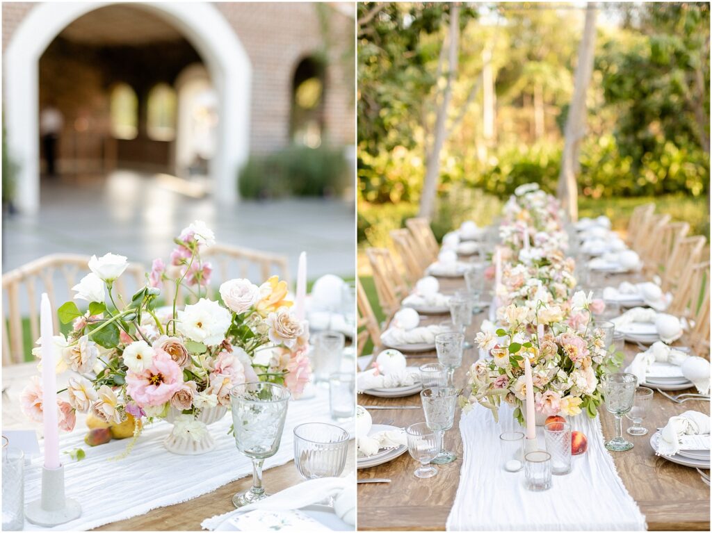 Flora Farms Wedding Table Decor